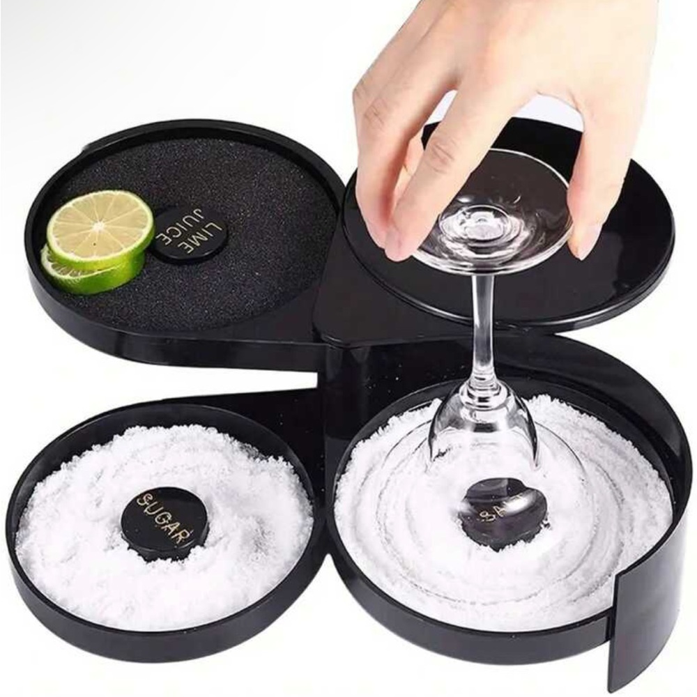 3 tier bar glass rimmer